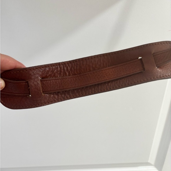 Madewell Brown Leather Zip Top Carryall Crossbody Bag - Picture 10 of 14